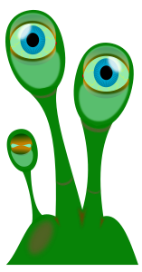 openclipart圖庫：Extraterrestrial Eye Plant