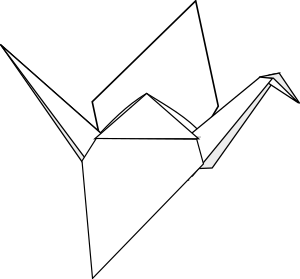 openclipart圖庫：Origami Crane