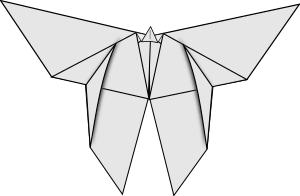 openclipart圖庫：Origami Butterfly