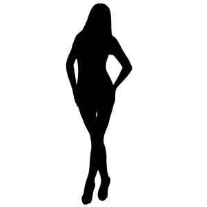 openclipart圖庫：Woman Silhouette 02