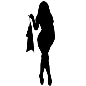openclipart圖庫：Woman Silhouette 14