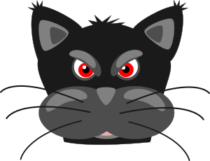 openclipart圖庫：Angry black panther