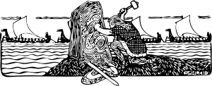 openclipart圖庫：Viking scene