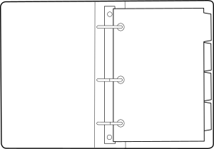 openclipart圖庫：open binder