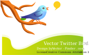 openclipart圖庫：Free Vector Tweeting Bird
