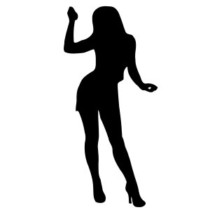 openclipart圖庫：Woman Silhouette 60