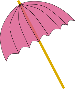 openclipart圖庫：Umbrella / Parasol pink tranparent