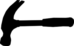 openclipart圖庫：Hammer (Silhouette)