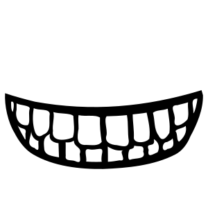 openclipart圖庫：Mouth with teeth