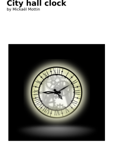 openclipart圖庫：City Hall clock