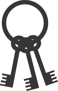 openclipart圖庫：Keys on ring
