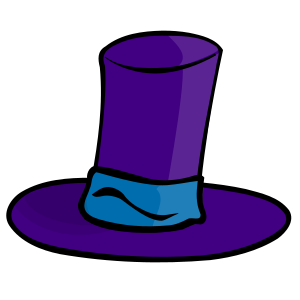openclipart圖庫：Purple hat
