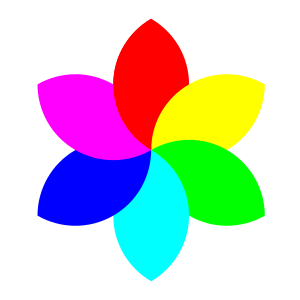 openclipart圖庫：6 football petal flower