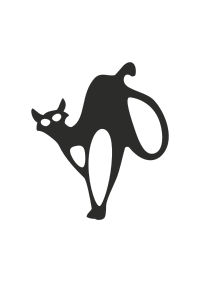 openclipart圖庫：black cat