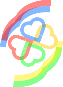 openclipart圖庫：modern hearts