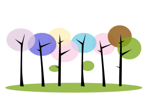 openclipart圖庫：Arboles Colores