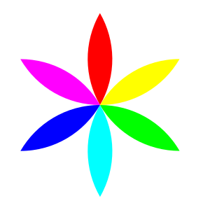 openclipart圖庫：6 long football flower
