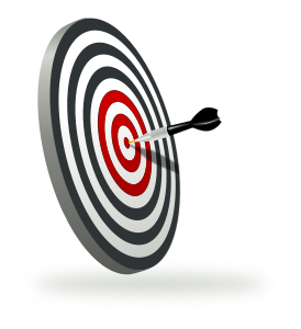 openclipart圖庫：a target with a dart