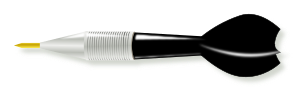 openclipart圖庫：black dart
