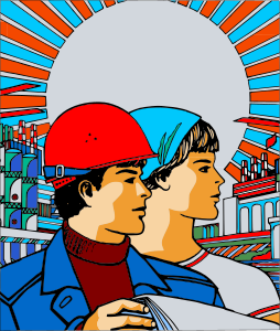 openclipart圖庫：Vintage Soviet Poster