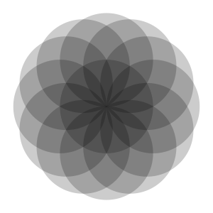 openclipart圖庫：13 black transparent circles