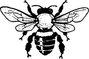 openclipart圖庫：honey bee