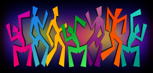 openclipart圖庫：Simple Wacky Dancing Figures