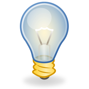 openclipart圖庫：Light bulb icon