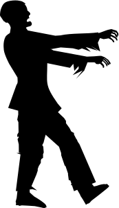 openclipart圖庫：Zombie Silhouette