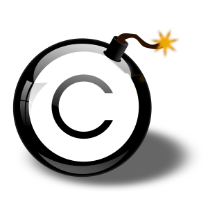 openclipart圖庫：Copyright Bomb