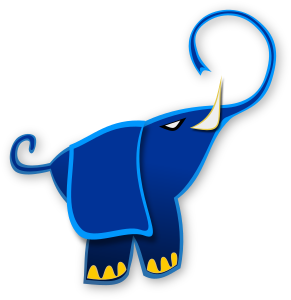 openclipart圖庫：Blue Elephant