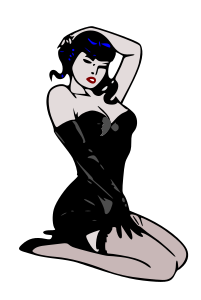 openclipart圖庫：Pin-up blue