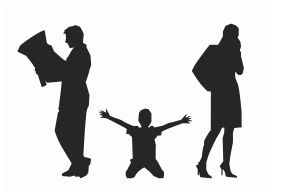 openclipart圖庫：child of divorce