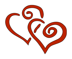 openclipart圖庫：2 hearts
