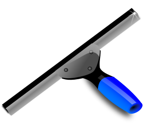 openclipart圖庫：Blue squeegee
