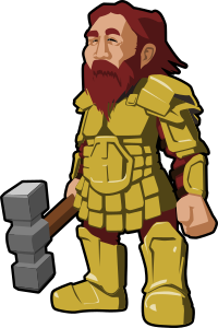 openclipart圖庫：dwarf warrior