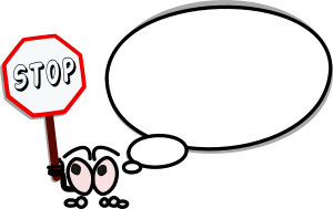 openclipart圖庫：Bulle gauche stop