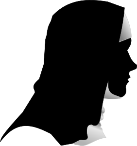 openclipart圖庫：Catholic Nun Silhouette Profile
