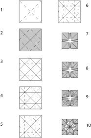openclipart圖庫：Origami Decoration Instructions