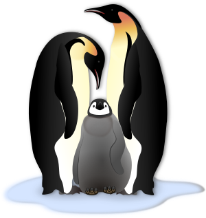 openclipart圖庫：Pinguin Familie