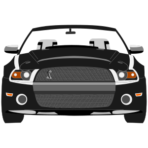 openclipart圖庫：Mustang Shelby GT500
