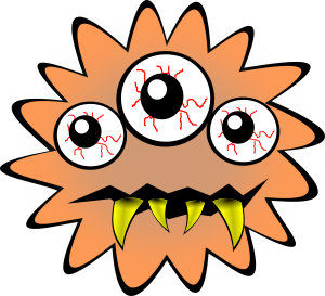 openclipart圖庫：Bad bacteria