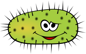openclipart圖庫：Funny green bactera