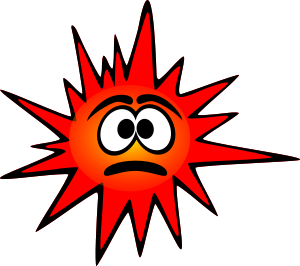 openclipart圖庫：Funny red bacteria