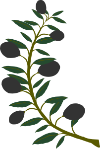 openclipart圖庫：Olive branch black olive