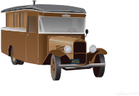 openclipart圖庫：Old Truck Camper
