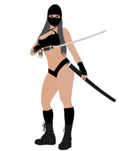 openclipart圖庫：Ninja girl