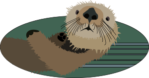 openclipart圖庫：Sea otter