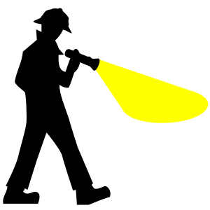 openclipart圖庫：Detective Silhouette
