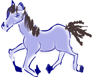 openclipart圖庫：running horse